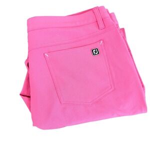 FootJoy Golf Pants Mens 36x30** Athletic Fit Trousers Pink Stretch Performance